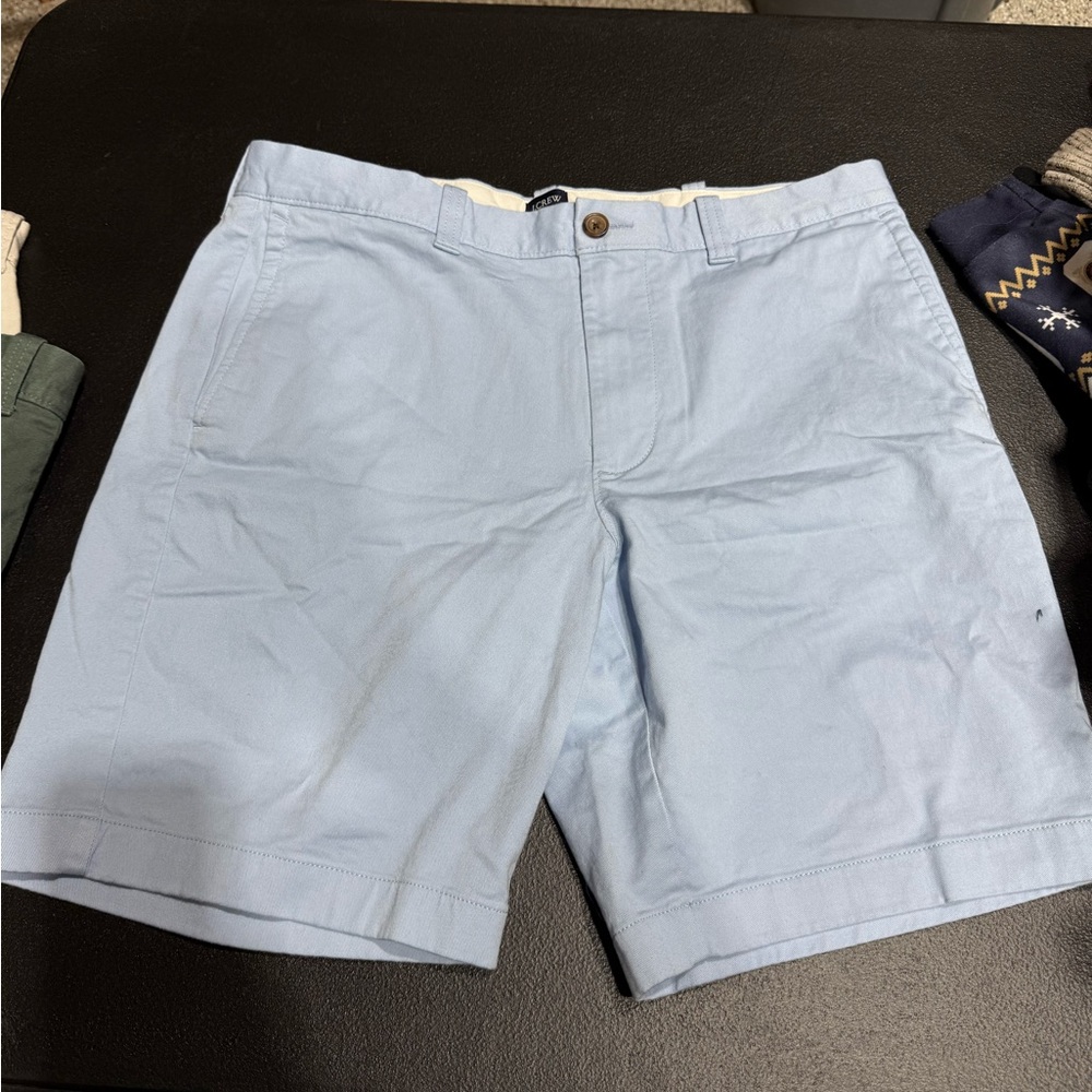 J. Crew Light Blue Men's 9” inseam Chino Shorts